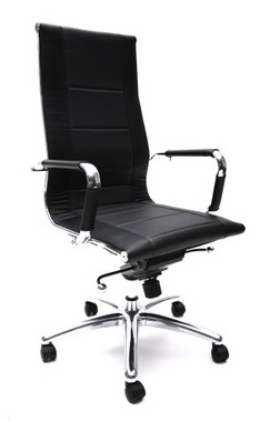 Bürostuhl Chrom mit Leder
